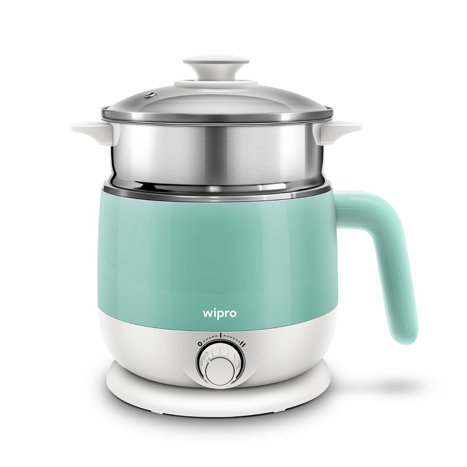 wipro Stainless Steel Elato Bk212 Multi Cooker Kettle 1.5 L Cool Touch Ss304-Rustproof Dual Temperature